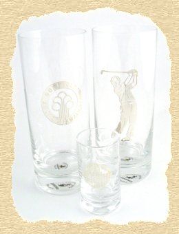 Wettspielpreise - Glasbecher mit Silberlogo - groes Bild hier klicken!