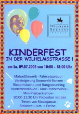 Kinderfest in der Wilhelmsstrasse 2005