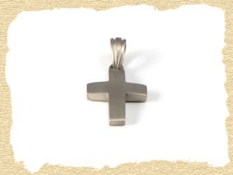 Kreuz-Anhngers in Palladium-Weigold